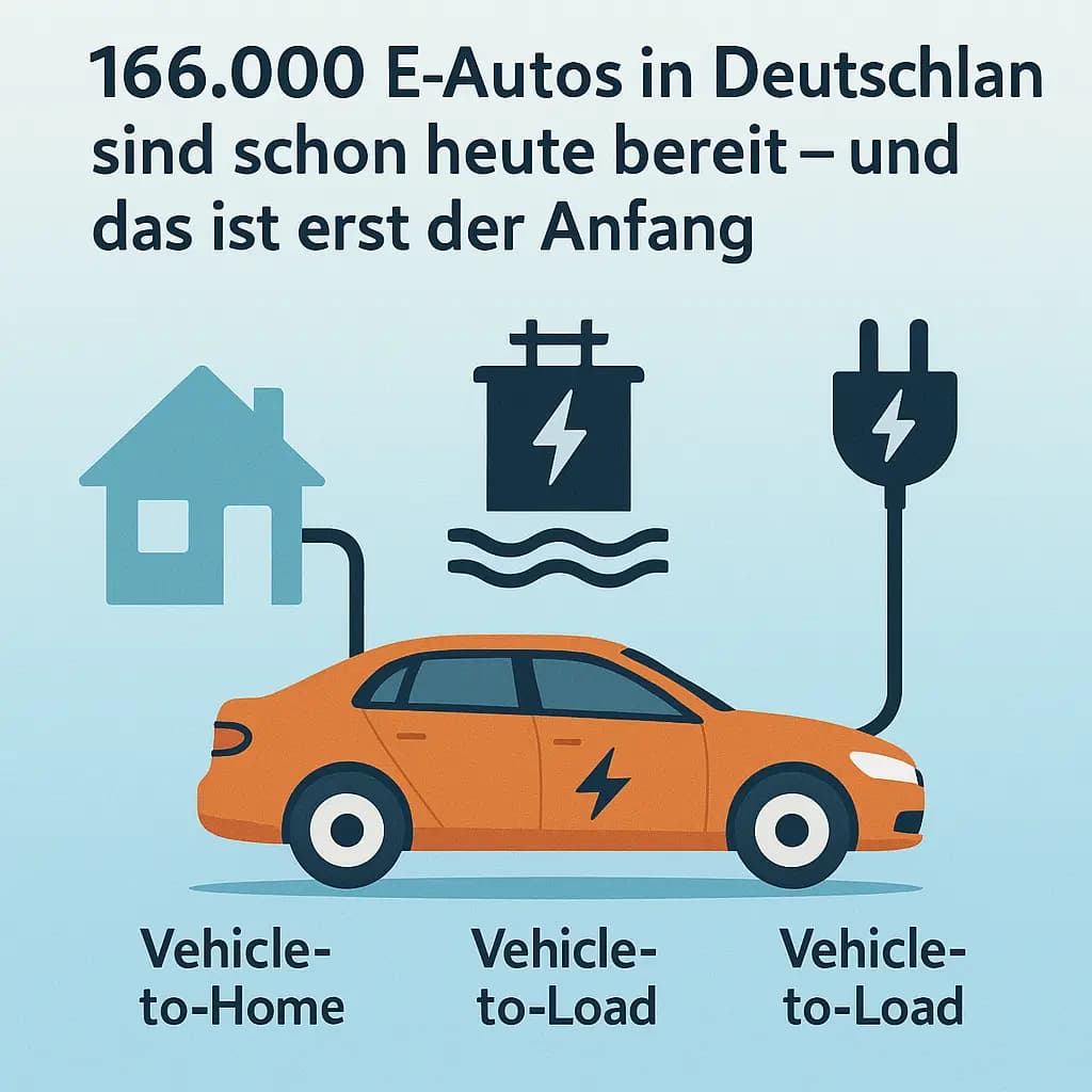 166.000 E-Autos können bidirektional laden: Das steckt dahinter